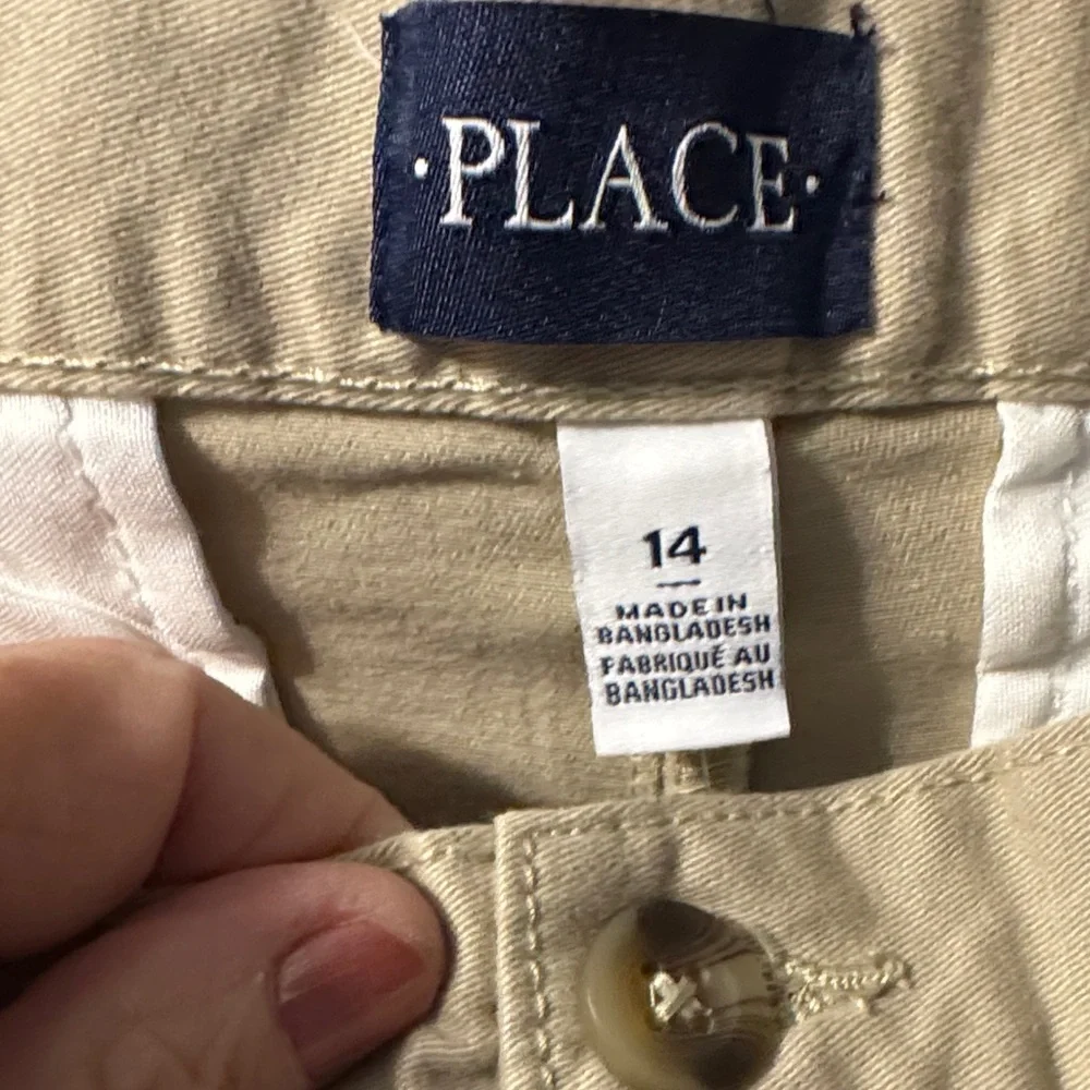 The Children's Place Beige/Tan Straight-Leg Chinos 14 nwt